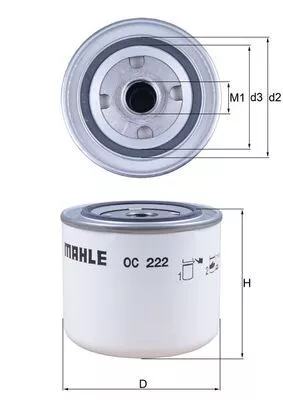 Oil Filter KNECHT OC 222)