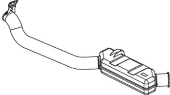 Rear Muffler DINEX 68720)