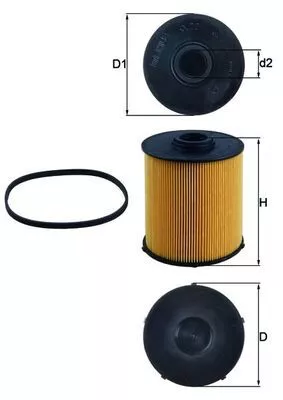 Fuel Filter KNECHT KX 70D)