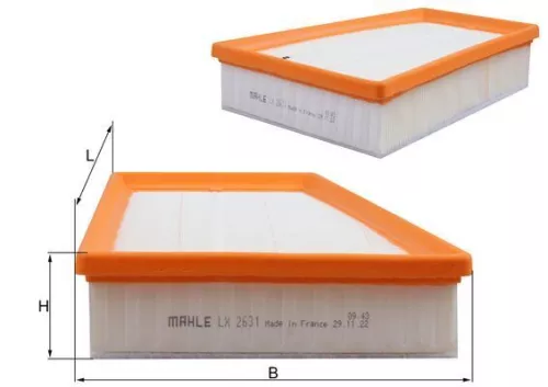 Air Filter KNECHT LX 2631)