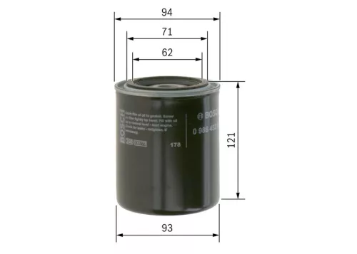 Oil Filter BOSCH 0 986 452 005)