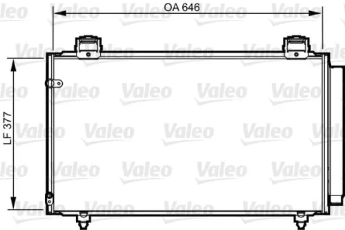 Condensor, airconditioning VALEO 814210)