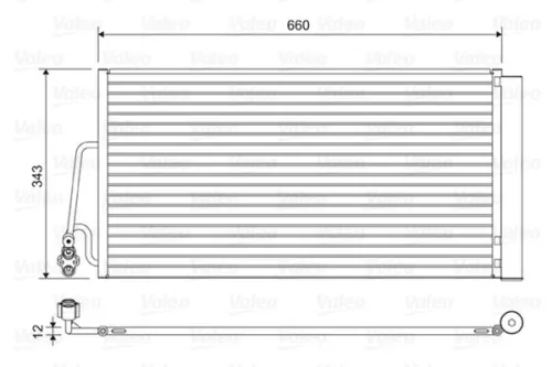 Condenser, air conditioning VALEO 814409)