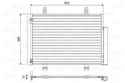 Condensor, airconditioning VALEO 814418)