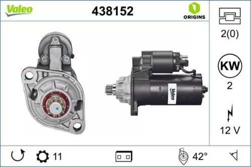 Starter VALEO 438152)