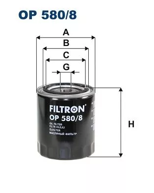 Oil Filter FILTRON OP 580/8)
