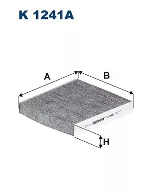 Filter, cabin air FILTRON K 1241A)