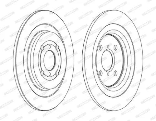 Remschijf FERODO DDF1588C)
