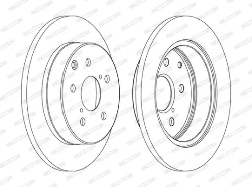 Remschijf FERODO DDF1846C)