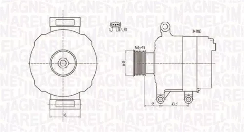 Dynamo MAGNETI MARELLI 063731869010)