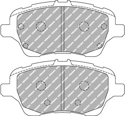 Remblokkenset, schijfrem FERODO RACING FCP4612H)