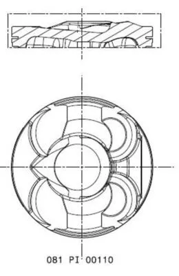 Zuiger MAHLE 081 PI 00110 000)