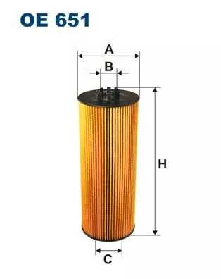 Oliefilter FILTRON OE 651)