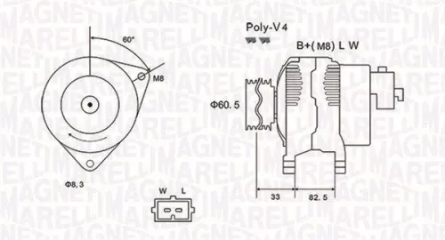 Dynamo MAGNETI MARELLI 063731317010)
