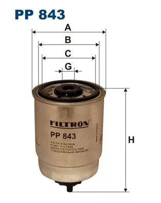 Fuel Filter FILTRON PP 843)