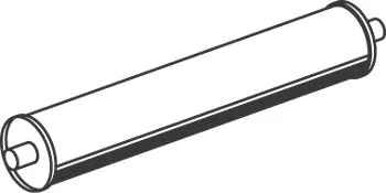Centre/Rear Muffler DINEX 50360)