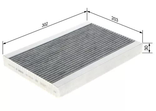 Filter, cabinelucht BOSCH 1 987 435 543)