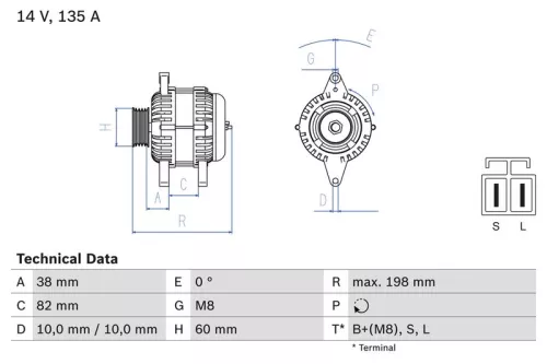 Dynamo BOSCH 0 986 082 190)
