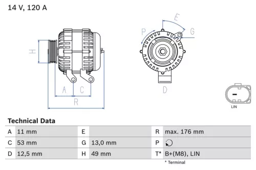 Dynamo BOSCH 0 986 082 220)