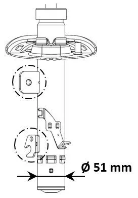 Shock Absorber KYB 3338056)