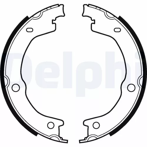 Brake Shoe Set, parking brake DELPHI LS2118)