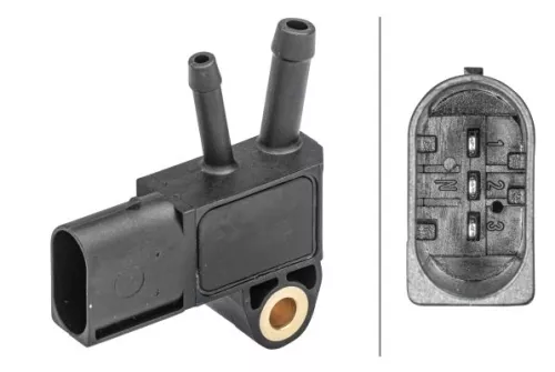 Sensor, exhaust pressure HELLA 6PP 009 409-171)