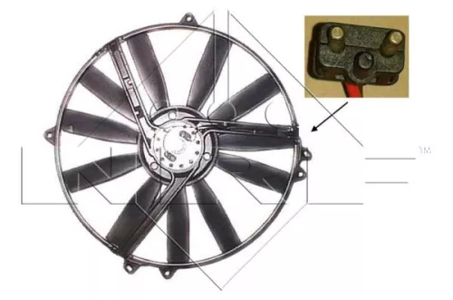 Ventilator, motorkoeling NRF 47300)