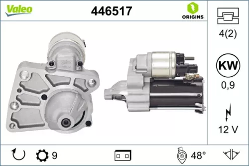 Starter VALEO 446517)