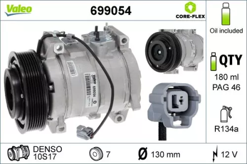 Compressor, airconditioning VALEO 699054)