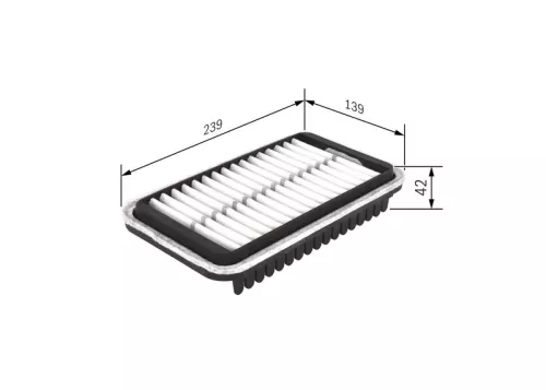 Luchtfilter BOSCH F 026 400 418)