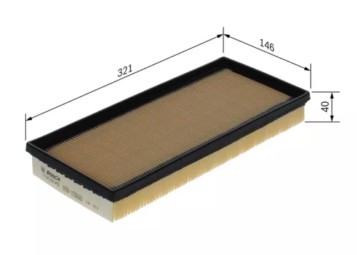 Air Filter BOSCH F 026 400 452)