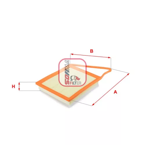 Air Filter SOFIMA S 3645 A)