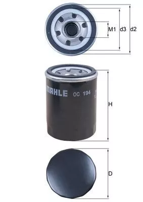 Oil Filter KNECHT OC 194)