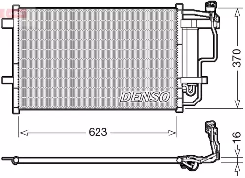 Condensor, airconditioning DENSO DCN44007)
