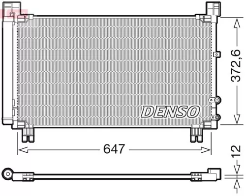 Condensor, airconditioning DENSO DCN50053)