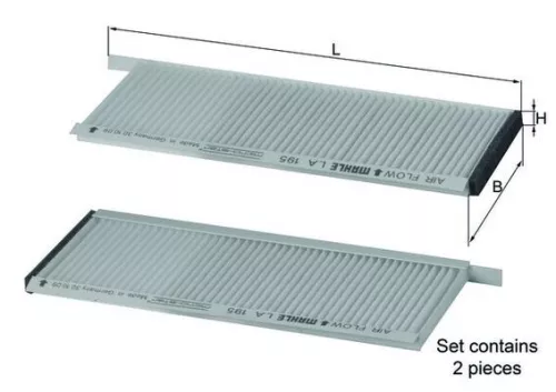 Filter, cabinelucht KNECHT LA 195/S)