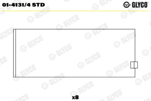 Drijfstanglager GLYCO 01-4131/4 STD)