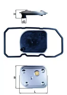 Hydraulic Filter, automatic transmission KNECHT HX 158D)