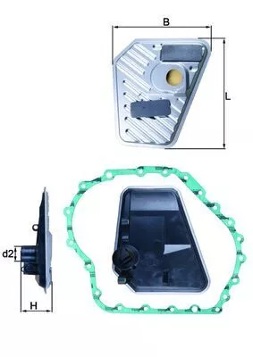 Hydraulisch filter, automatische transmissie KNECHT HX 168D)