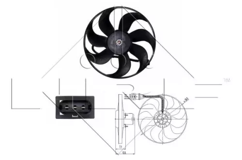 Fan, engine cooling NRF 47397)