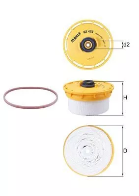 Brandstoffilter KNECHT KX 479D)