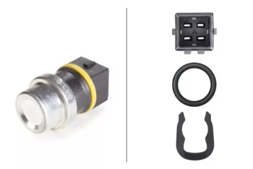 Sensor, coolant temperature HELLA 6PT 009 107-421)