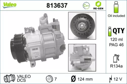 Compressor, air conditioning VALEO 813637)