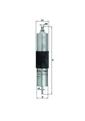 Brandstoffilter KNECHT KL 104/1)