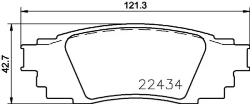 Brake Pad Set, disc brake BREMBO P 83 160)