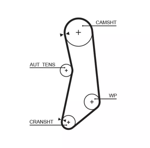 Timing Belt GATES 5627XS)