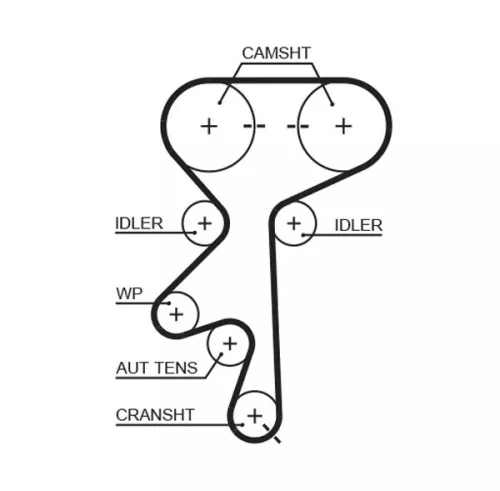 Timing Belt GATES 5369XS)
