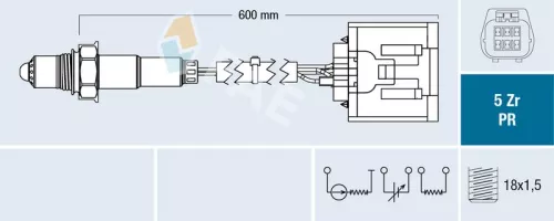 Zuurstofsensor FAE 75089)