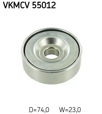 Ombuigings-/geleidingspoelie, V-geribbelde riem SKF VKMCV 55012)