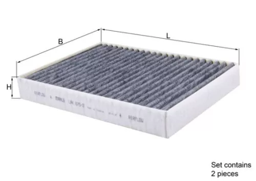 Filter, cabinelucht KNECHT LAK 675/2/S)